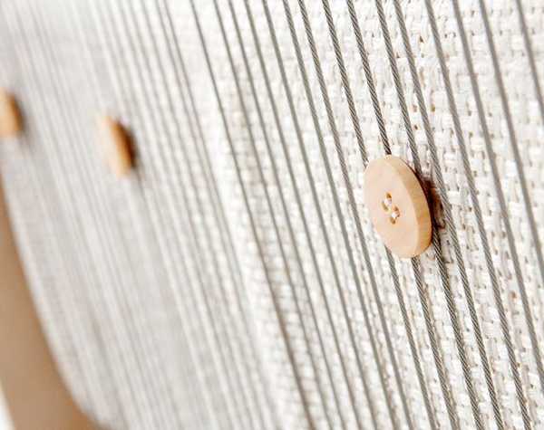 chair back made of strings