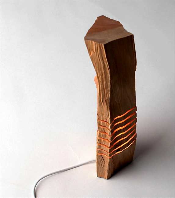 wooden table lamp