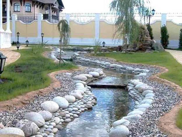 25 Beautiful Landscaping Ideas Adding Beach Stones to ...