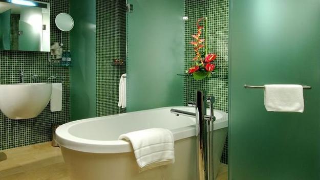 bathroom design decor ideas green color schemes 4