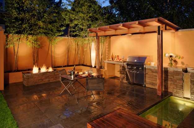 Outdoor BBQ Kitchen Islands Spice Up Backyard Designs and