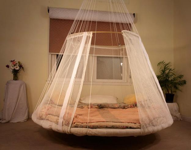 25 Hanging Bed Designs Floating In Creative Bedrooms