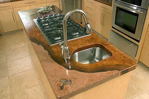 modern kitchen countertop