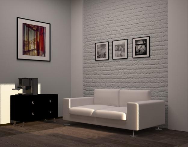 33 Modern Interior Design Ideas Emphasizing White Brick Walls