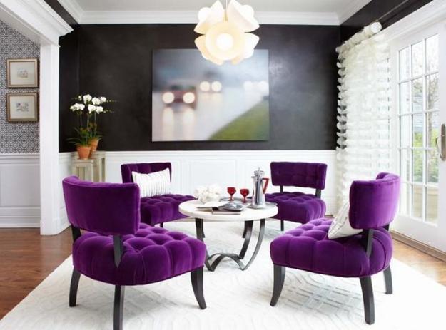 Modern Home Decorating Ideas Blending Purple Color into Creative ...