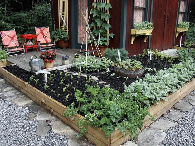 raised bed begetable garden design