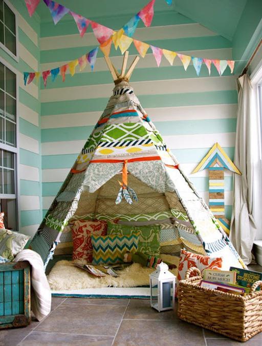 wigwam, kids playroom ideas