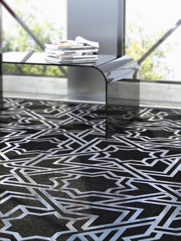 Modern Tile Designs Blending Concrete with Metal, Innovative Interior