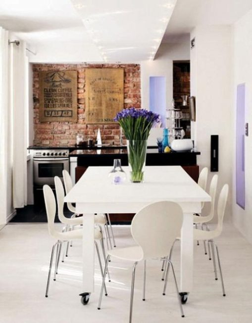 22 Modern Kitchens and Dining Room Designs Enhanced by Exposed Brick ...