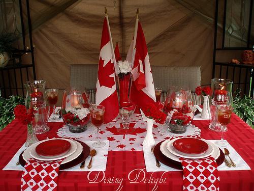50 Canada  Day Table Decorations  Centerpieces and Summer 