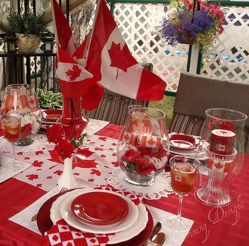 50 Canada  Day Table Decorations  Centerpieces and Summer 