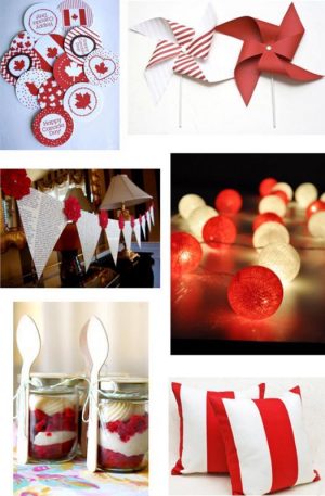 Décoration de table pour votre fête sur le thème du Canada