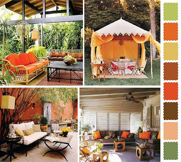 5 Outdoor Home Decorating  Color  Schemes  and Patio Ideas  