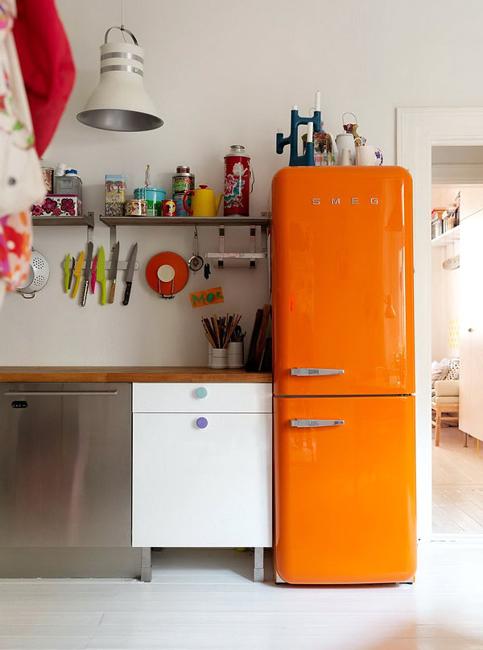 Stunning unique refrigerator designs 25 Modern Kitchen Design Ideas Making Statements Colorful Retro Fridges