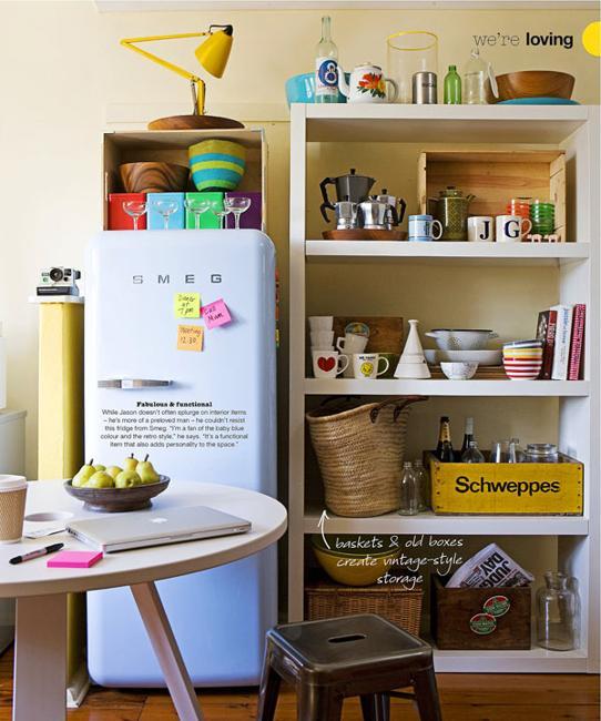 25 Modern Kitchen Design Ideas Making Statements, Colorful Retro Fridges