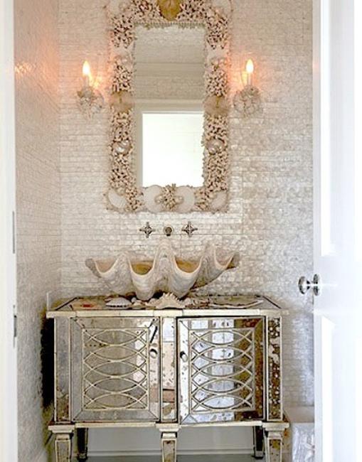 33 Modern Bathroom Design And Decorating Ideas Incorporating Sea Shell Art And Crafts