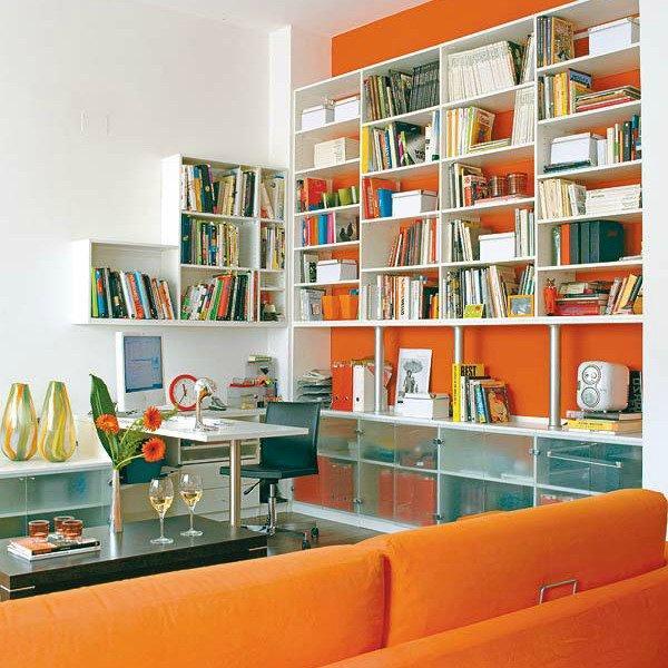 modern ideas for interior decorating with book shelves