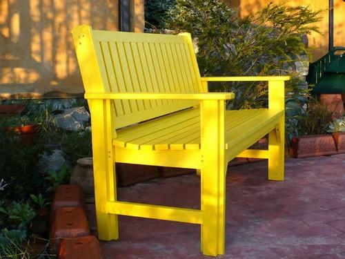 Unique Wooden Bench Decorating Ideas to Personalize Yard 