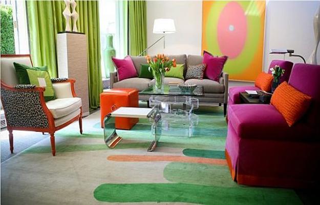 interior decorating with green colors