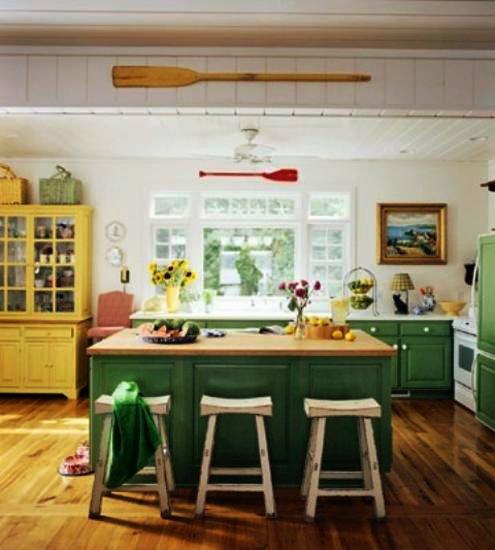 20 Modern Kitchens Decorated In Yellow And Green Colors