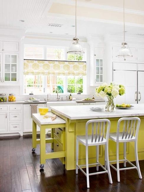 20 Modern Kitchens Decorated in Yellow and Green Colors