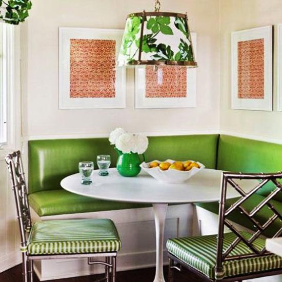 25 Ideas For Dining Room Decorating In Yelow And Green Colors