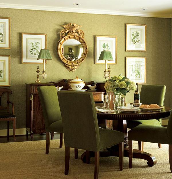 Modern Interior Design and Sensual Home Decor in Pastel Green Colors