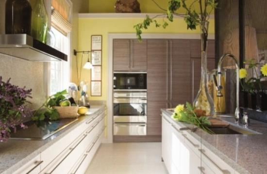 Small Kitchen Designs in Yellow and Green Colors Small Kitchen Designs in Yellow and Green Colors