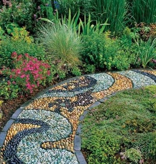 brilliant ways to use river rocks in your landscape