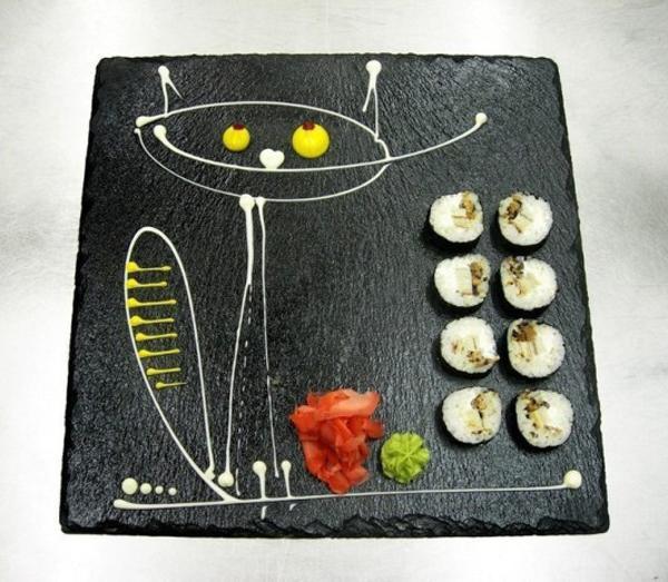 painting ideas for plates, food decoration and presentation