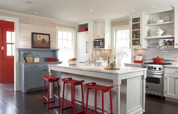 home decor in red colors, color trends, modern room colors