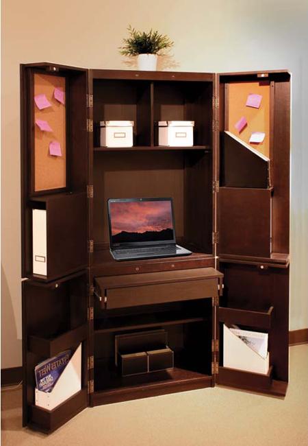 Small Home Office Cabinets Enhancing Space Saving Interior 