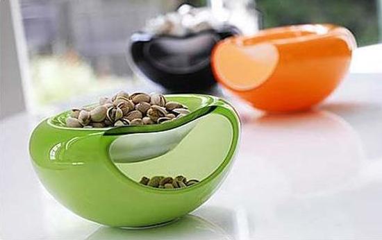 contemporary tableware in bright colors