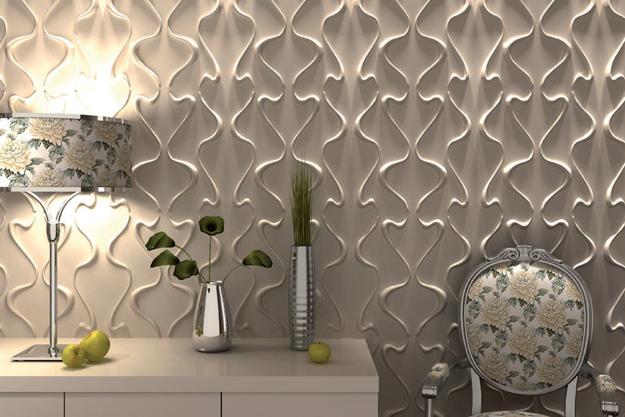 Decorative Wall Panels Adding Chic Carved Wood Patterns to Modern Wall