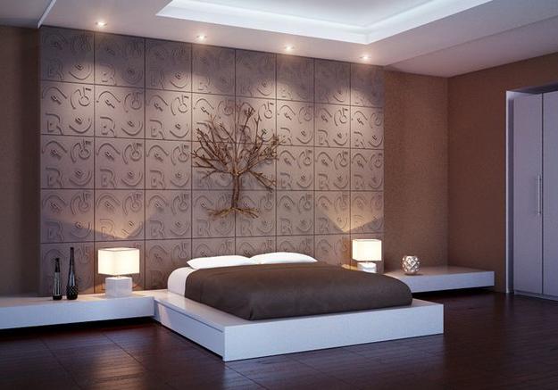 Decorative Wall Panels Adding Chic Carved Wood Patterns to Modern Wall