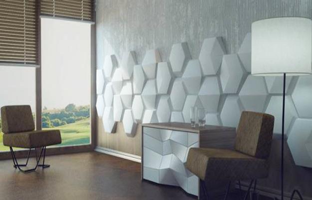 Decorative Wall Panels Adding Chic Carved Wood Patterns to Modern Wall