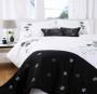 High Contrast Bedroom Decorating with Modern Bedding Sets in Black and ...