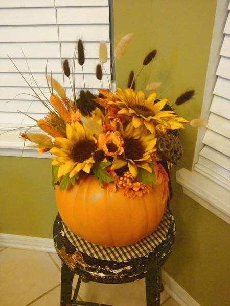 How to Create Fall Flower Arrangements in Handmade Pumpkin and Gourd Vases