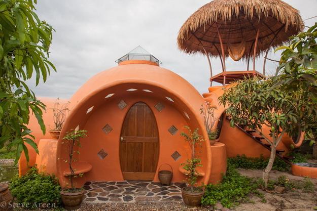 small house design in dome shape