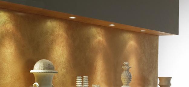 bronze finish and brown color for wall and ceiling