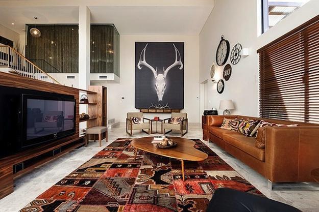 contemporary living room design boho chic decor interior exotic bohemian touch