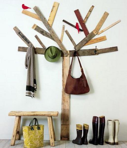 do it yourself wooden coat racks for modern interior decorating