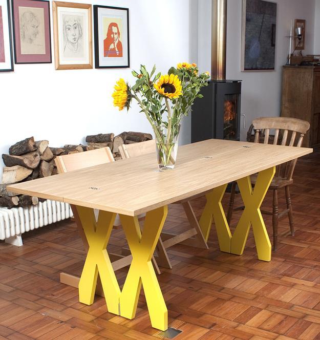 foldable dining table made of wood