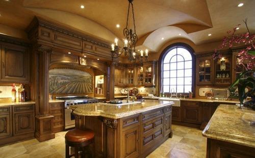 modern kitchen designs with island and granite countertops