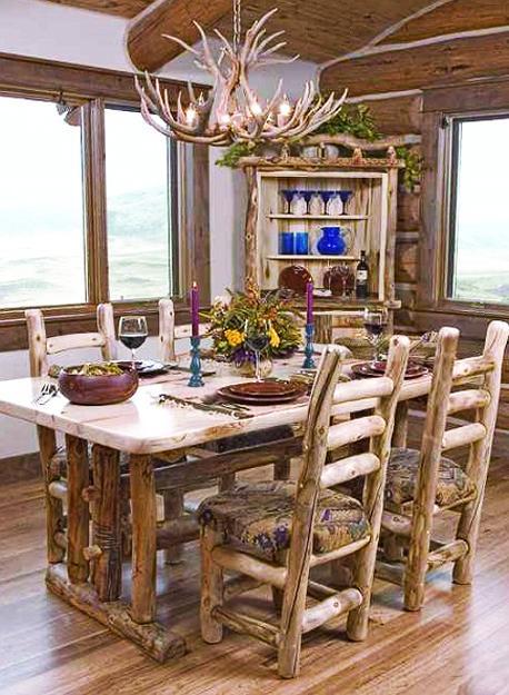 log furniture for home decorating