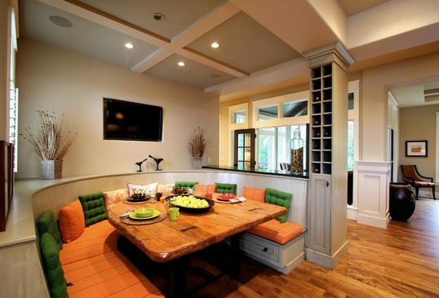 kitchen and dining room decorating and wine storage ideas