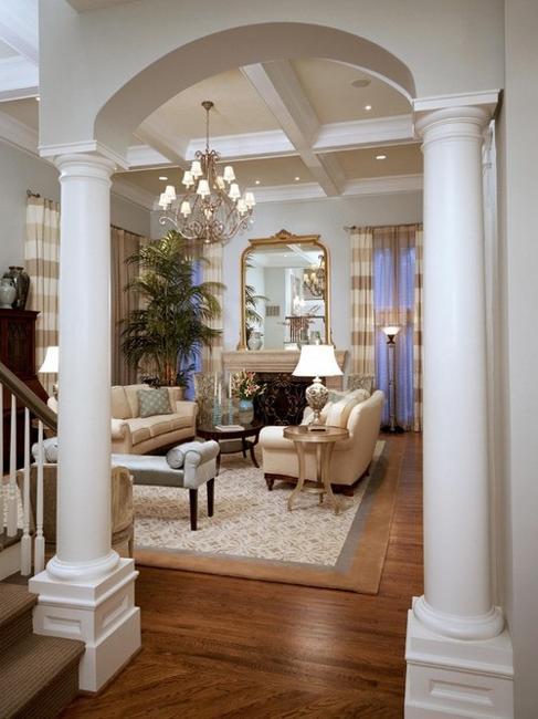 35 Modern Interior Design Ideas Incorporating Columns Into