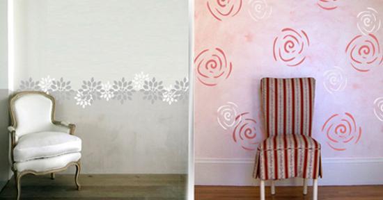 40 Modern Ideas  for Interior Decorating  with Stencils 