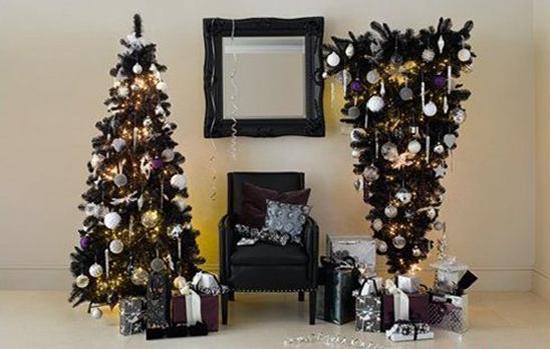 upside down christmas tree decorating ideas