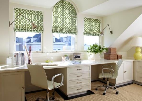 20 Space Saving Office Designs with Functional Work Zones for Two